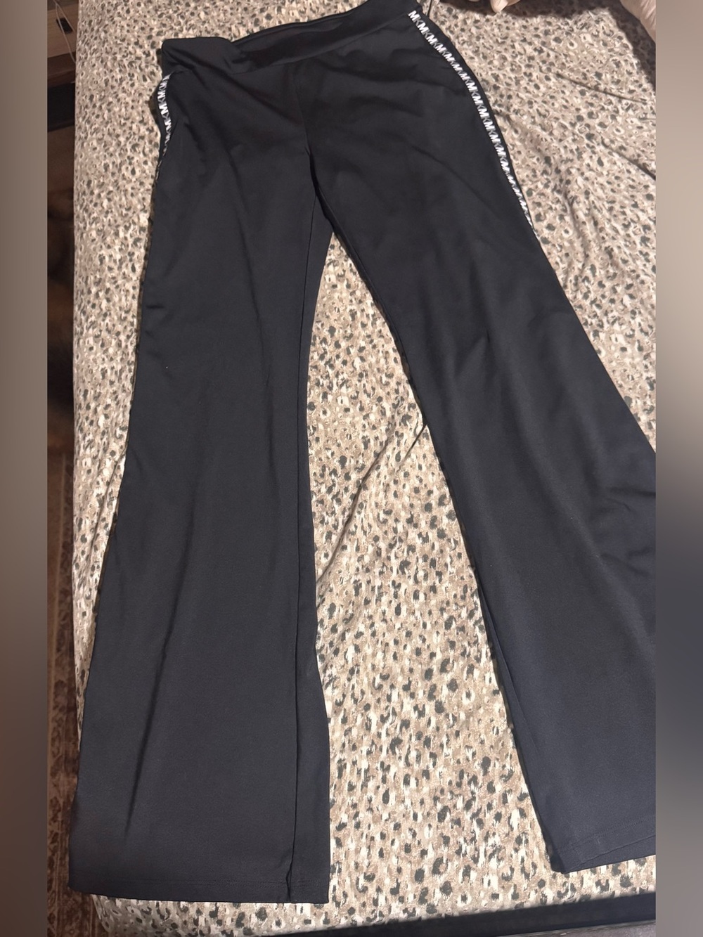 Never worn: Michael by Michael Kors Black Flare Leggings